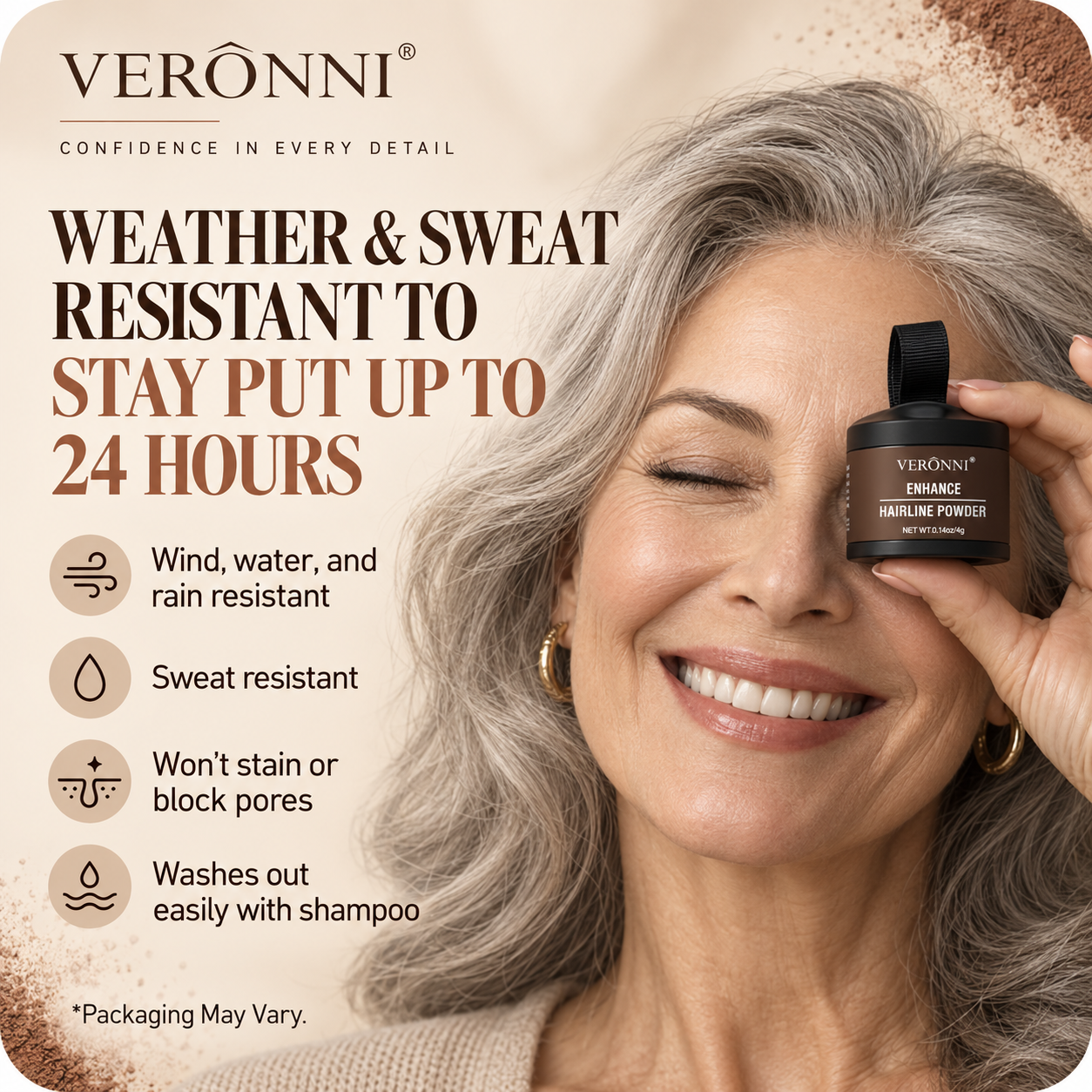 Root Veil weather and sweat resistant hairline powder
