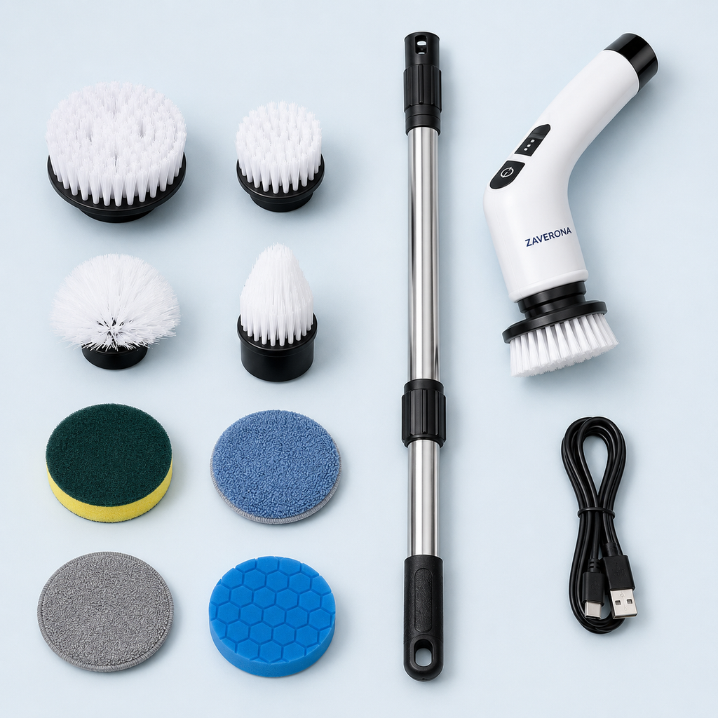 ZAVERONA FlexClean™ – Cordless Electric Spin Scrubber