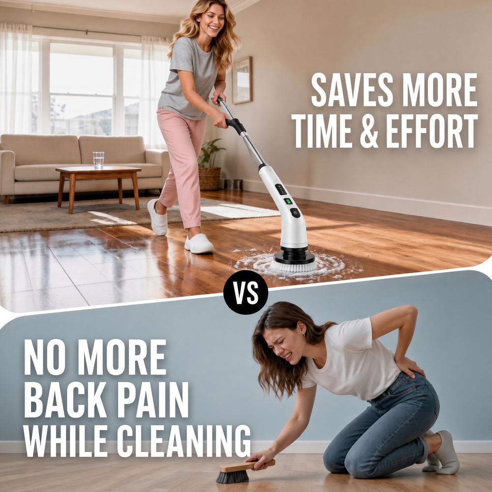 ZAVERONA FlexClean™ – Cordless Electric Spin Scrubber