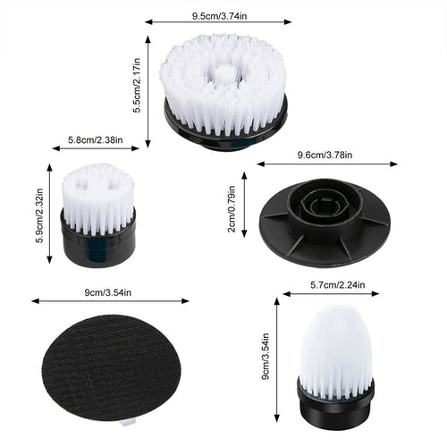 FlexClean replacement brush head connector and dimensions
