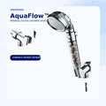 ZAVERONA AquaFlow mineral-filter handheld shower head and wall holder